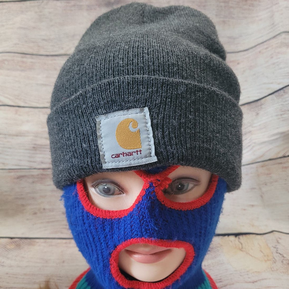 Vtg Carhartt TWD Gray Beanie hat cap TV Movie Set - Picture 3 of 9